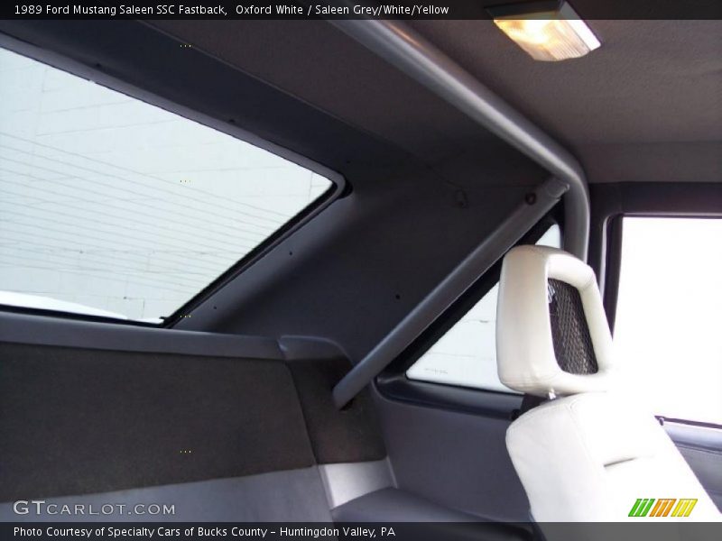 1989 Mustang Saleen SSC Fastback Saleen Grey/White/Yellow Interior