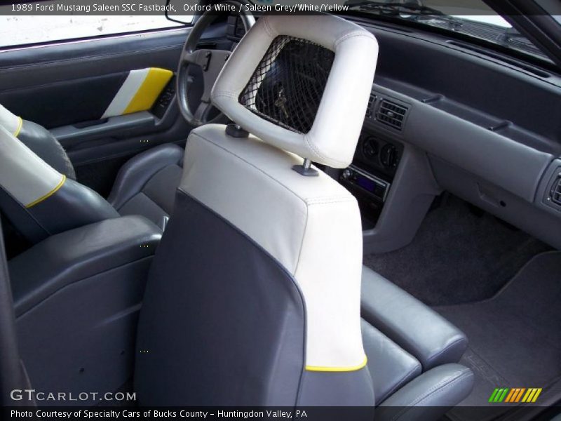  1989 Mustang Saleen SSC Fastback Saleen Grey/White/Yellow Interior