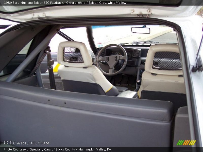  1989 Mustang Saleen SSC Fastback Saleen Grey/White/Yellow Interior
