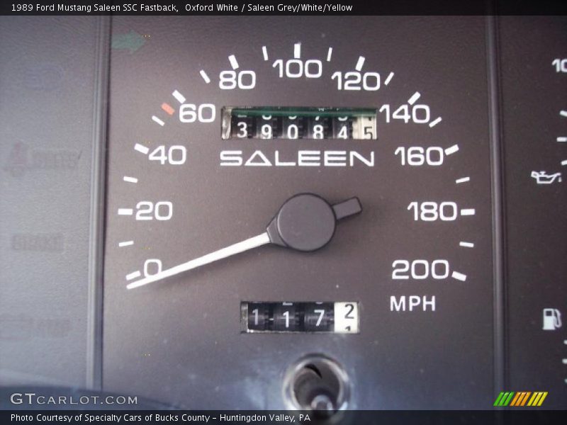  1989 Mustang Saleen SSC Fastback Saleen SSC Fastback Gauges
