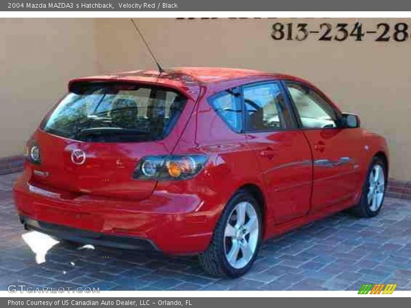 Velocity Red / Black 2004 Mazda MAZDA3 s Hatchback