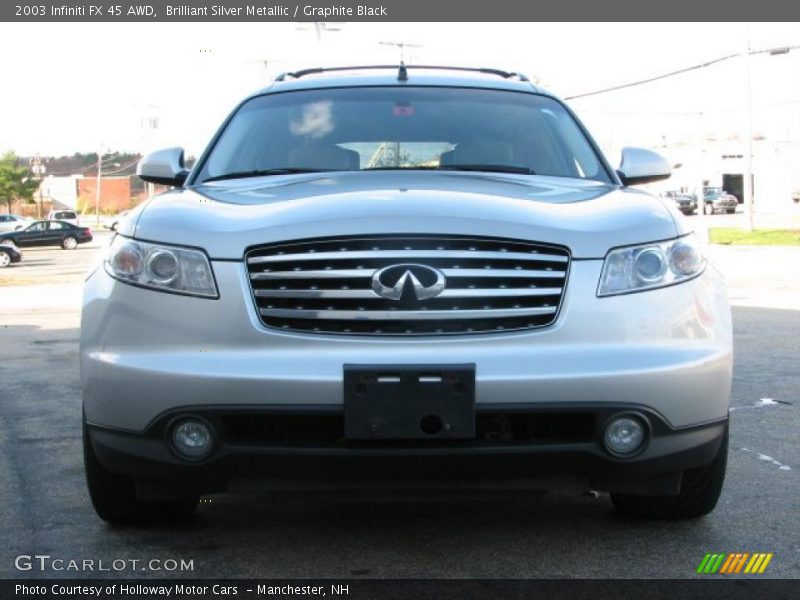 Brilliant Silver Metallic / Graphite Black 2003 Infiniti FX 45 AWD