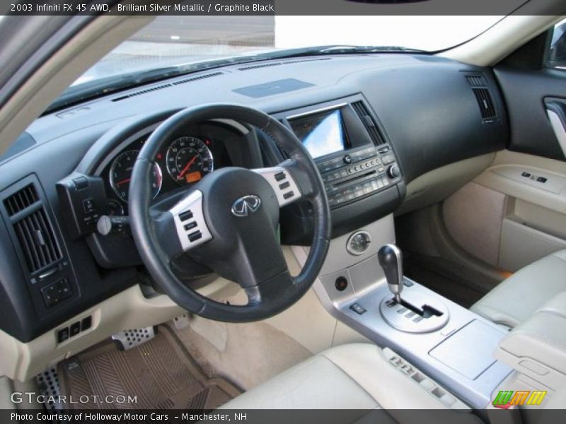 Brilliant Silver Metallic / Graphite Black 2003 Infiniti FX 45 AWD