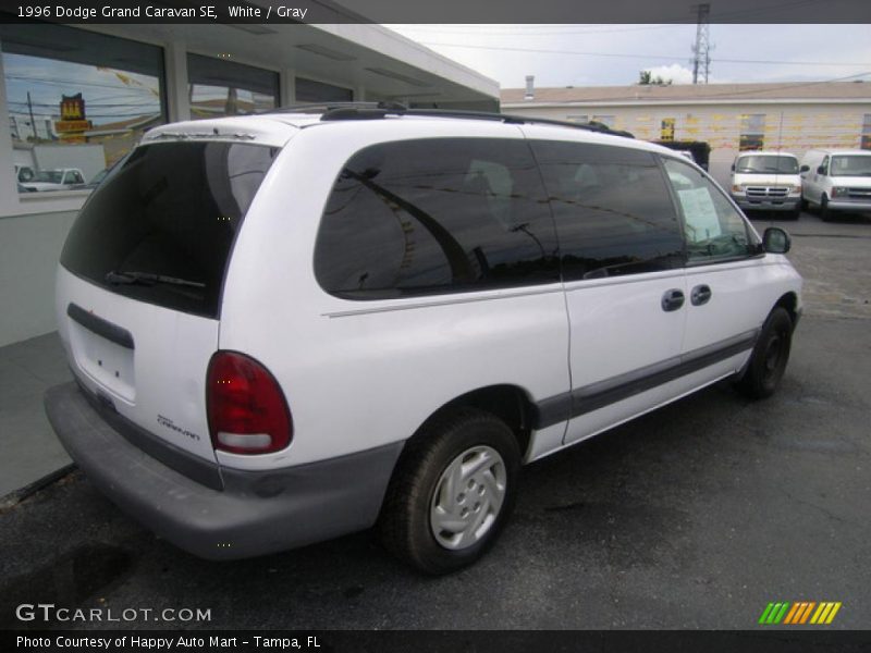 White / Gray 1996 Dodge Grand Caravan SE