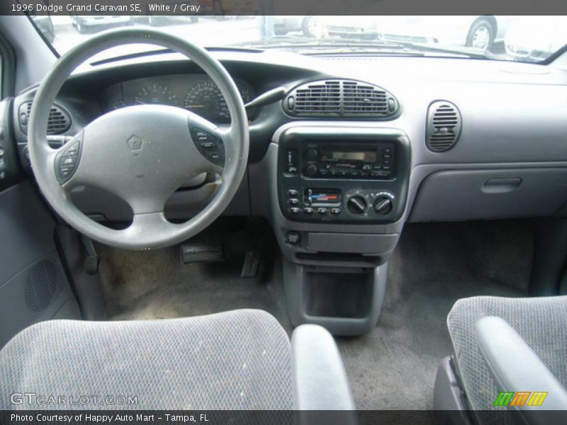 White / Gray 1996 Dodge Grand Caravan SE