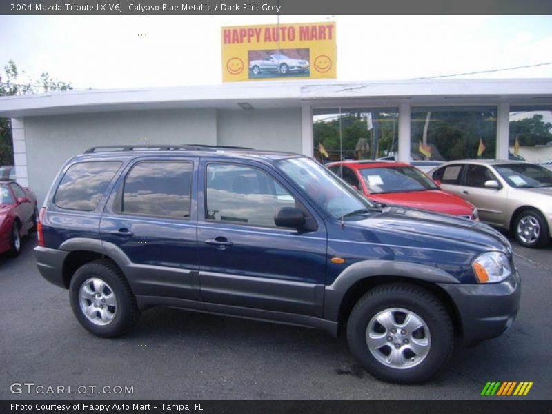 Calypso Blue Metallic / Dark Flint Grey 2004 Mazda Tribute LX V6