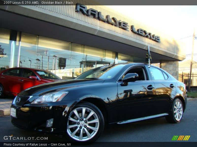 Obsidian Black / Black 2007 Lexus IS 250 AWD