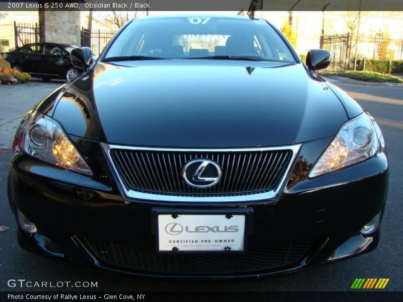 Obsidian Black / Black 2007 Lexus IS 250 AWD