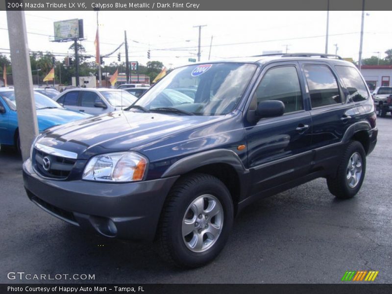 Calypso Blue Metallic / Dark Flint Grey 2004 Mazda Tribute LX V6