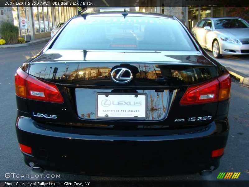 Obsidian Black / Black 2007 Lexus IS 250 AWD