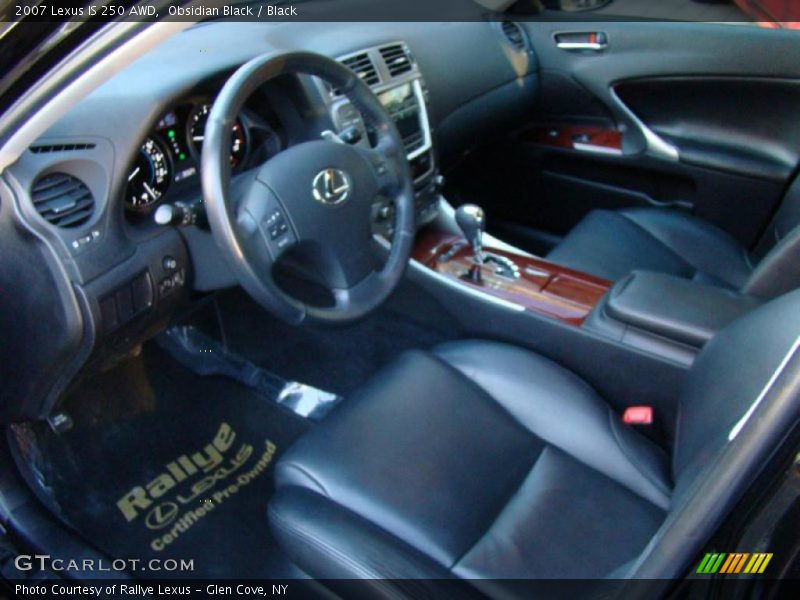 Obsidian Black / Black 2007 Lexus IS 250 AWD