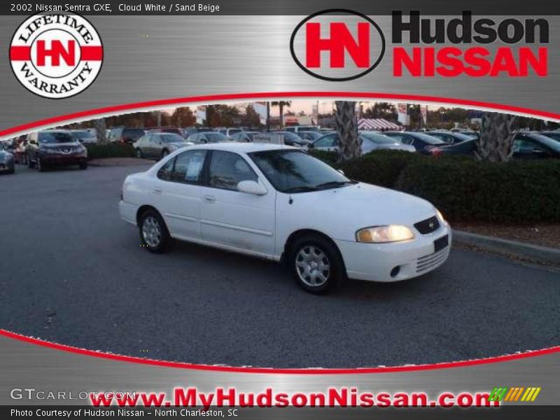 Cloud White / Sand Beige 2002 Nissan Sentra GXE