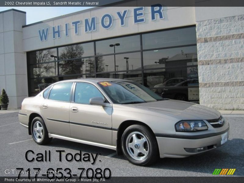 Sandrift Metallic / Neutral 2002 Chevrolet Impala LS