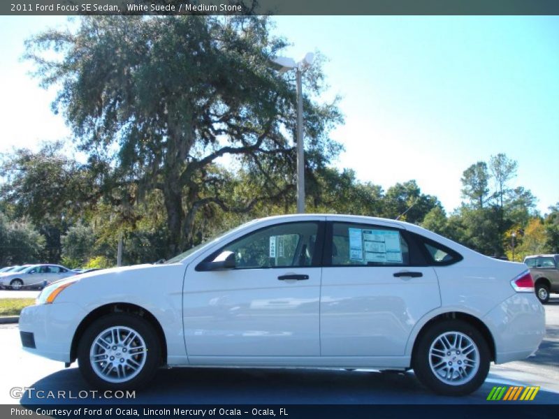 White Suede / Medium Stone 2011 Ford Focus SE Sedan