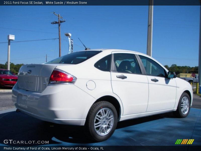 White Suede / Medium Stone 2011 Ford Focus SE Sedan