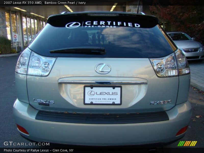 Bamboo Green Pearl / Ivory 2007 Lexus RX 350 AWD