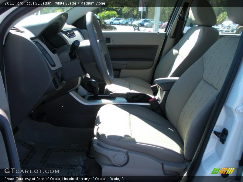 White Suede / Medium Stone 2011 Ford Focus SE Sedan