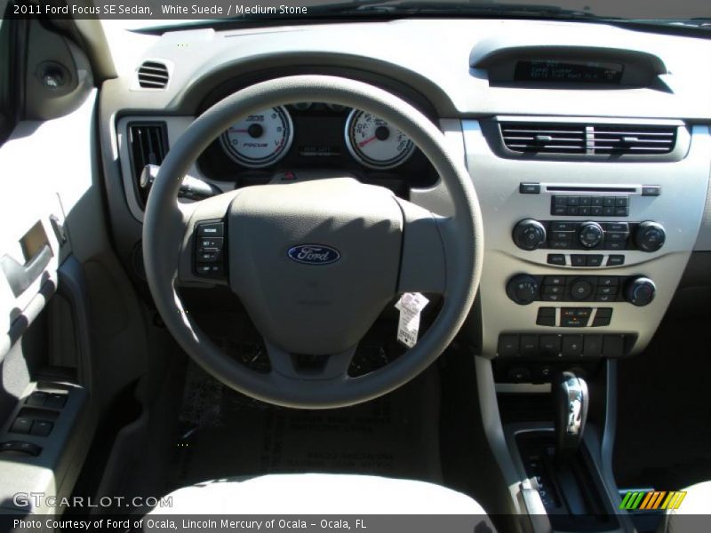 White Suede / Medium Stone 2011 Ford Focus SE Sedan