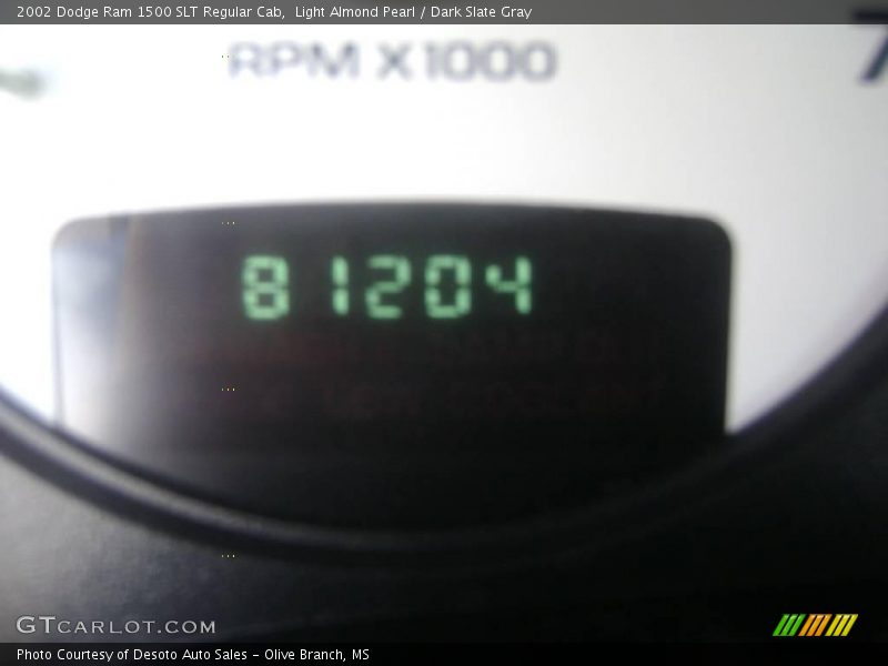 Light Almond Pearl / Dark Slate Gray 2002 Dodge Ram 1500 SLT Regular Cab