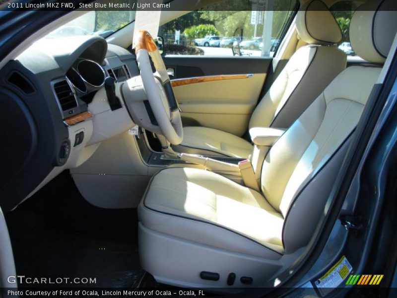 Steel Blue Metallic / Light Camel 2011 Lincoln MKZ FWD