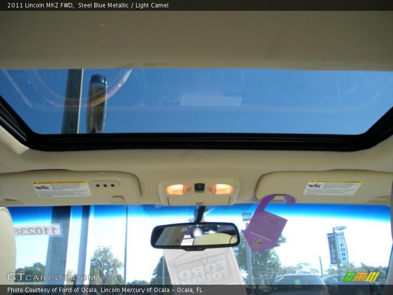 Steel Blue Metallic / Light Camel 2011 Lincoln MKZ FWD