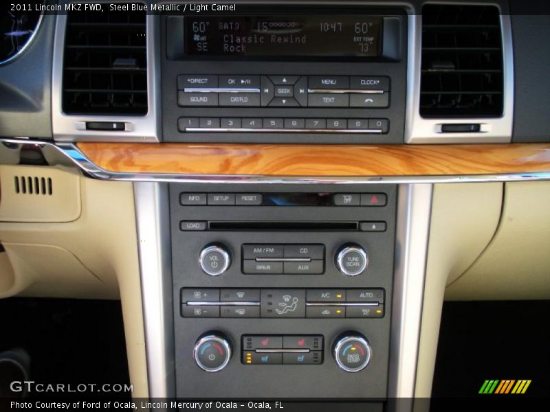 Steel Blue Metallic / Light Camel 2011 Lincoln MKZ FWD