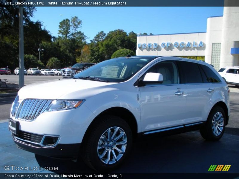 White Platinum Tri-Coat / Medium Light Stone 2011 Lincoln MKX FWD