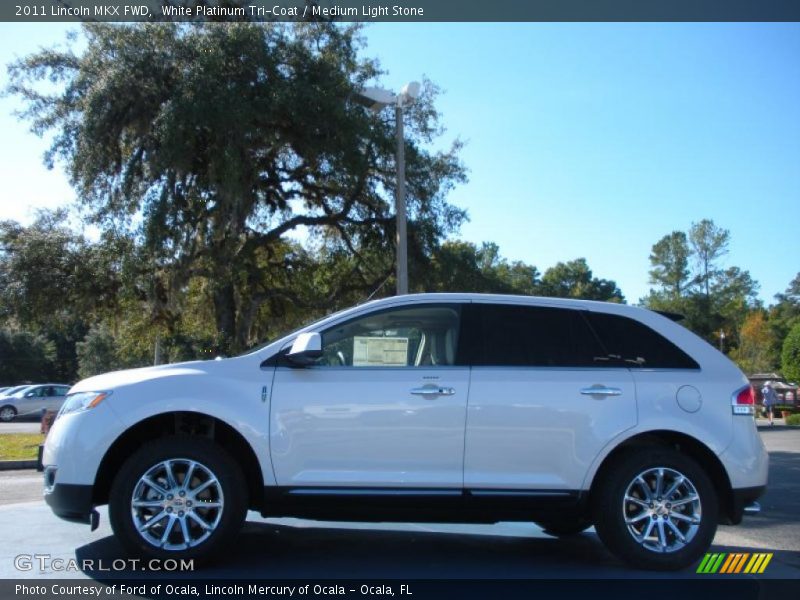 White Platinum Tri-Coat / Medium Light Stone 2011 Lincoln MKX FWD