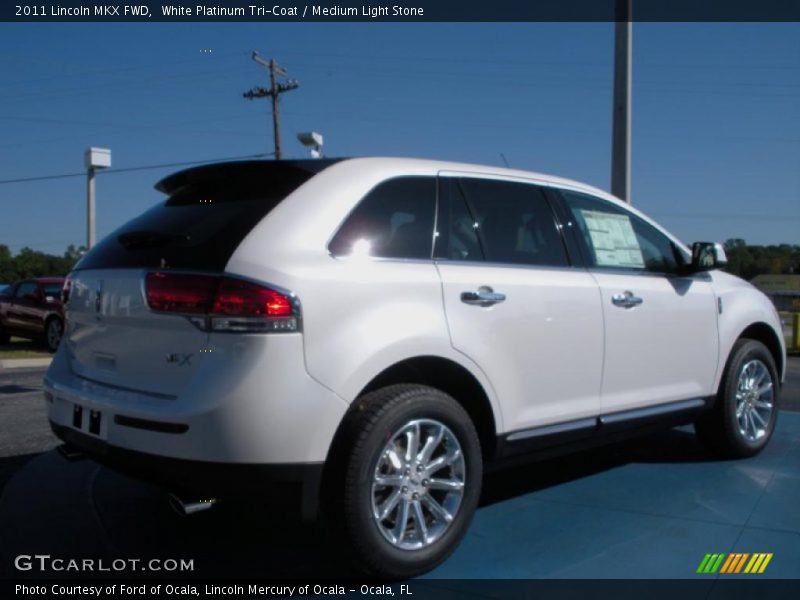White Platinum Tri-Coat / Medium Light Stone 2011 Lincoln MKX FWD