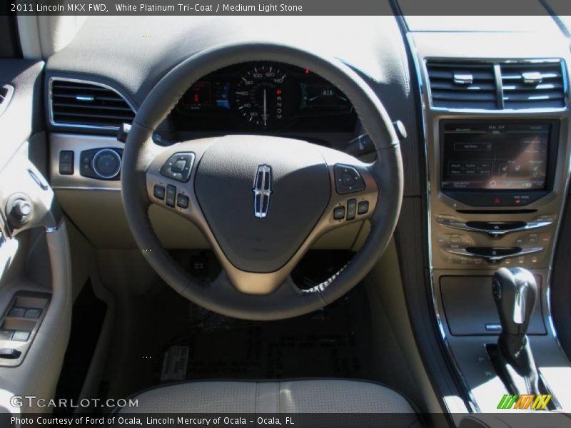 White Platinum Tri-Coat / Medium Light Stone 2011 Lincoln MKX FWD