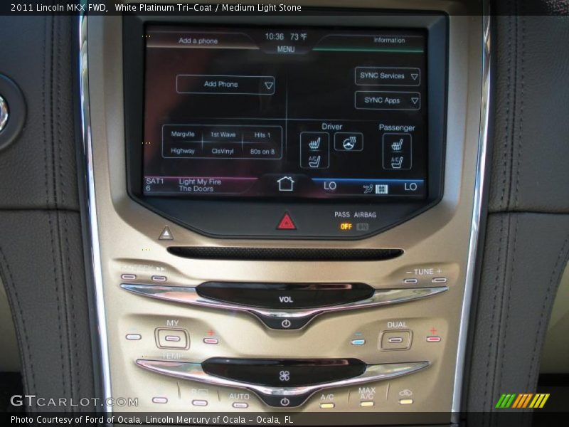 Controls of 2011 MKX FWD
