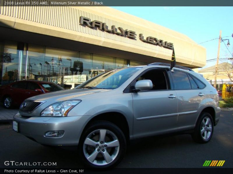 Millenium Silver Metallic / Black 2008 Lexus RX 350 AWD