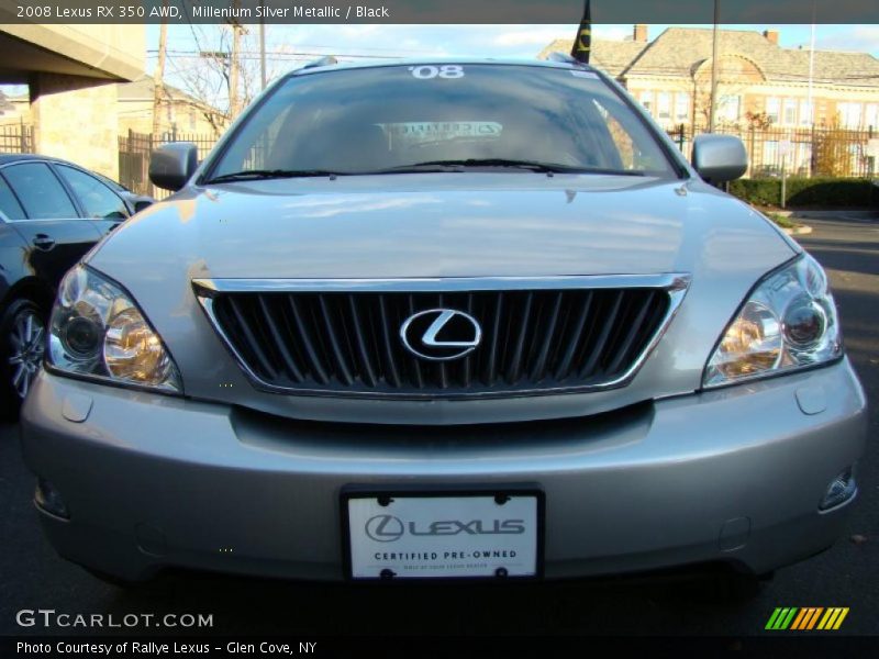 Millenium Silver Metallic / Black 2008 Lexus RX 350 AWD