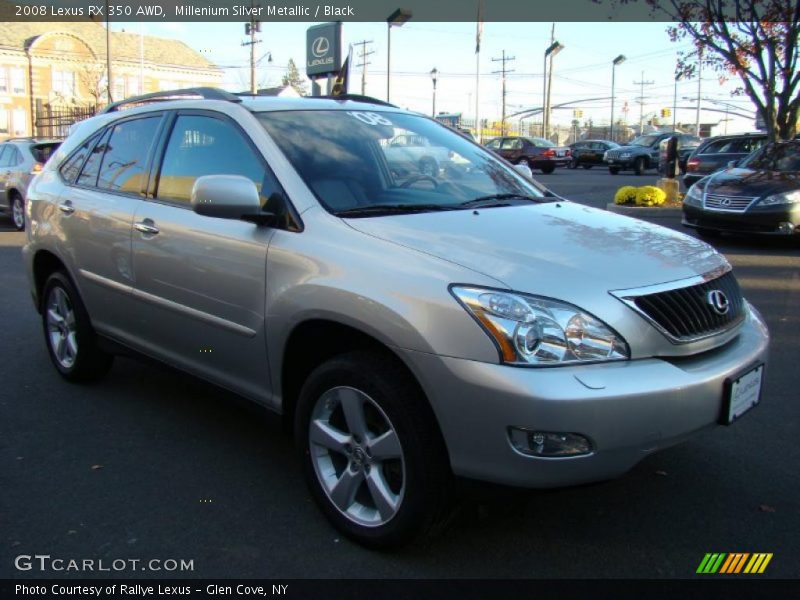Millenium Silver Metallic / Black 2008 Lexus RX 350 AWD