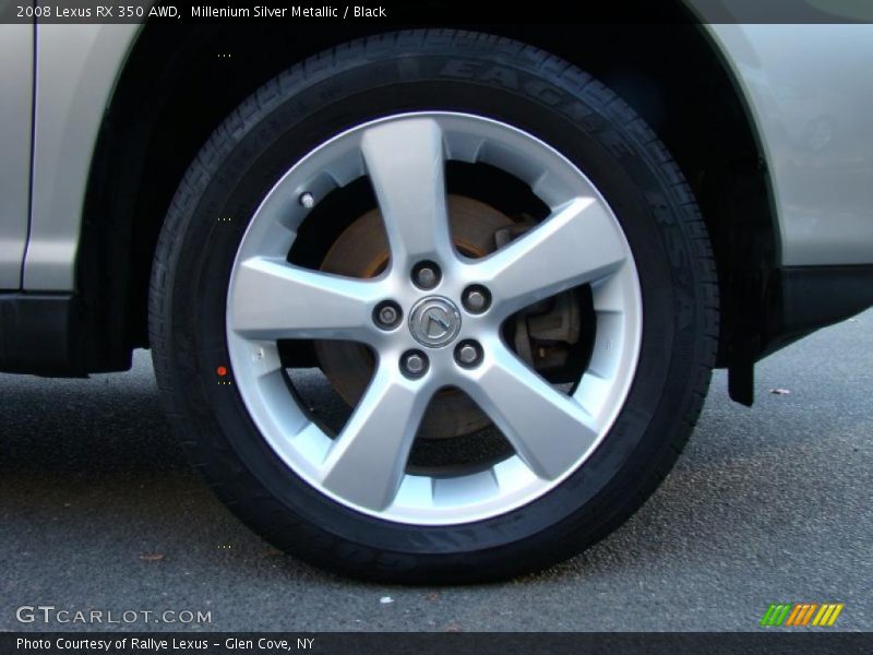 Millenium Silver Metallic / Black 2008 Lexus RX 350 AWD