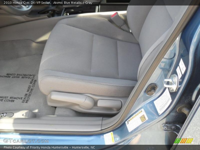 Atomic Blue Metallic / Gray 2010 Honda Civic DX-VP Sedan