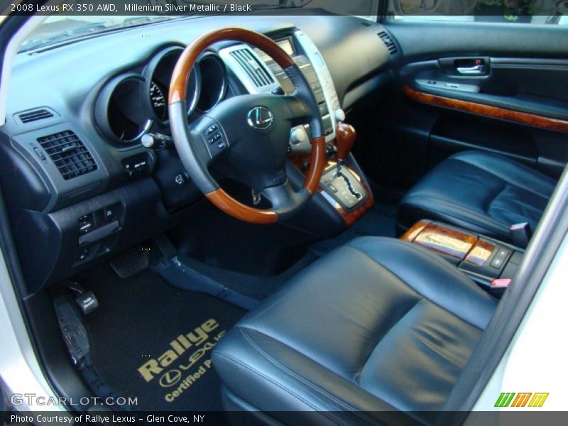 Millenium Silver Metallic / Black 2008 Lexus RX 350 AWD