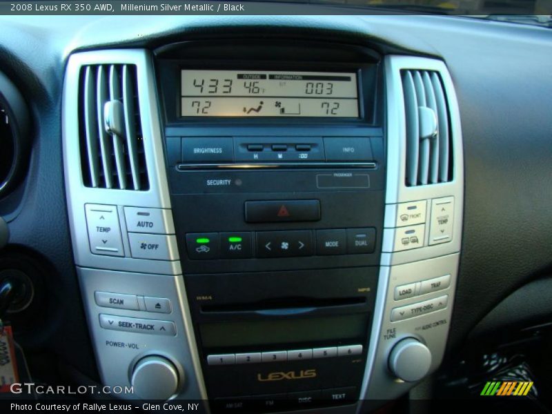 Millenium Silver Metallic / Black 2008 Lexus RX 350 AWD