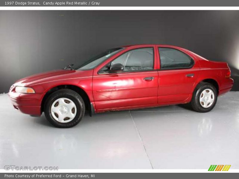 Candy Apple Red Metallic / Gray 1997 Dodge Stratus