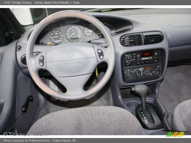 Candy Apple Red Metallic / Gray 1997 Dodge Stratus