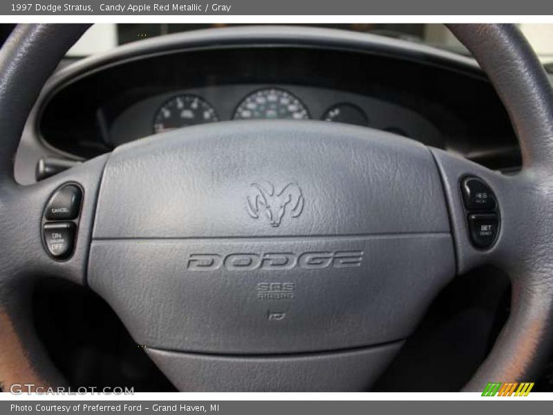 Candy Apple Red Metallic / Gray 1997 Dodge Stratus