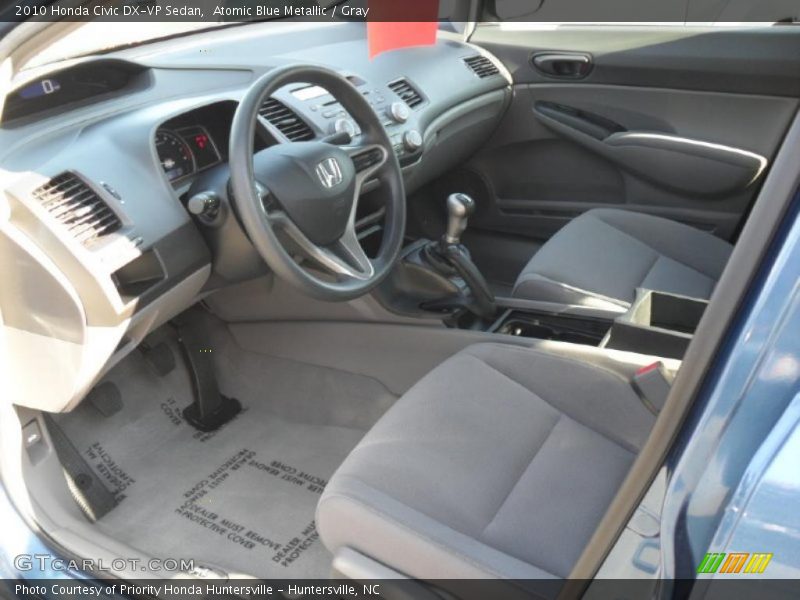  2010 Civic DX-VP Sedan Gray Interior