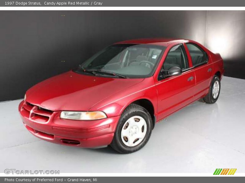 Candy Apple Red Metallic / Gray 1997 Dodge Stratus
