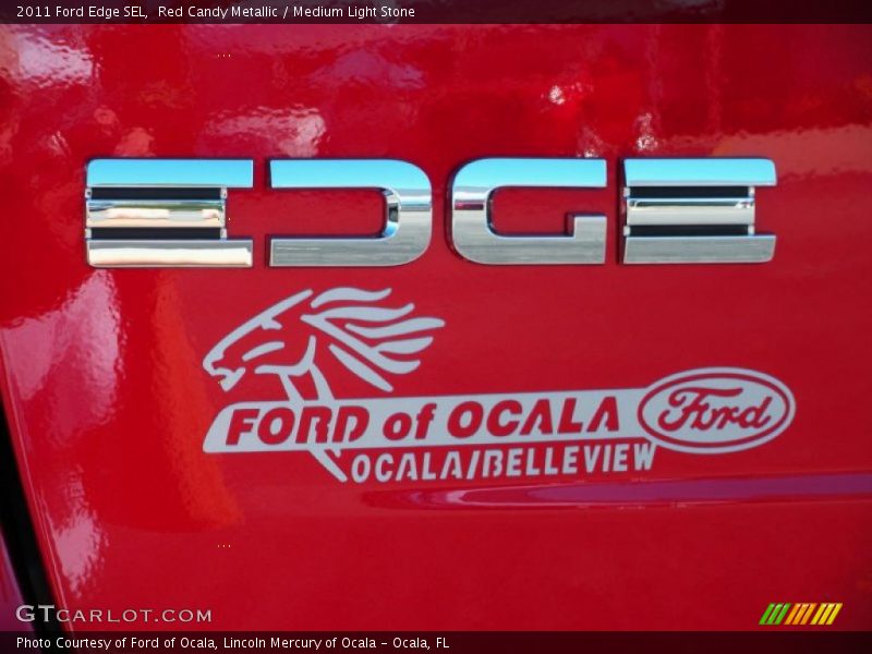 Red Candy Metallic / Medium Light Stone 2011 Ford Edge SEL