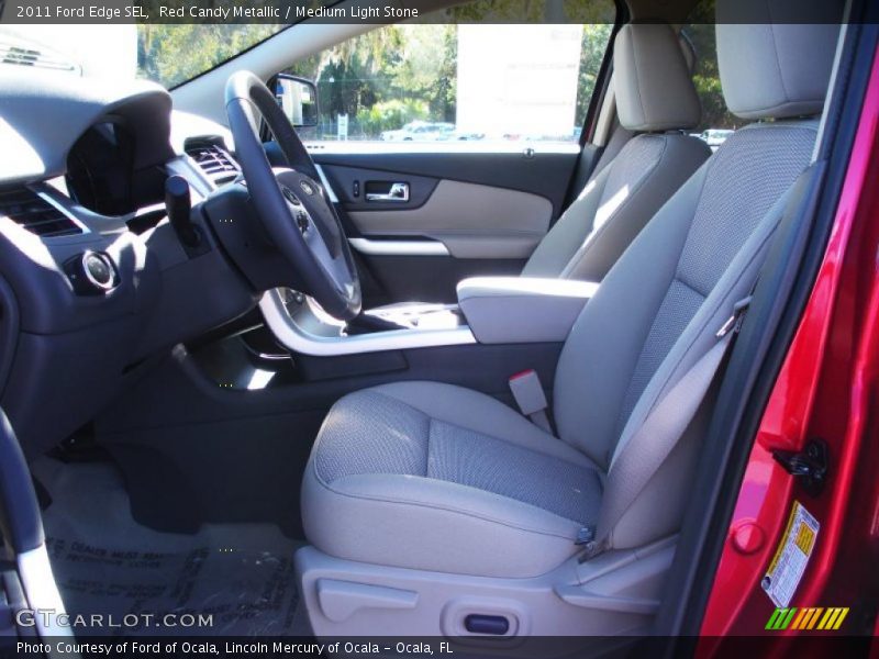 Red Candy Metallic / Medium Light Stone 2011 Ford Edge SEL