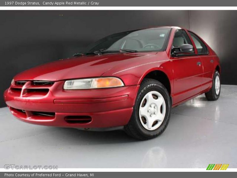 Candy Apple Red Metallic / Gray 1997 Dodge Stratus