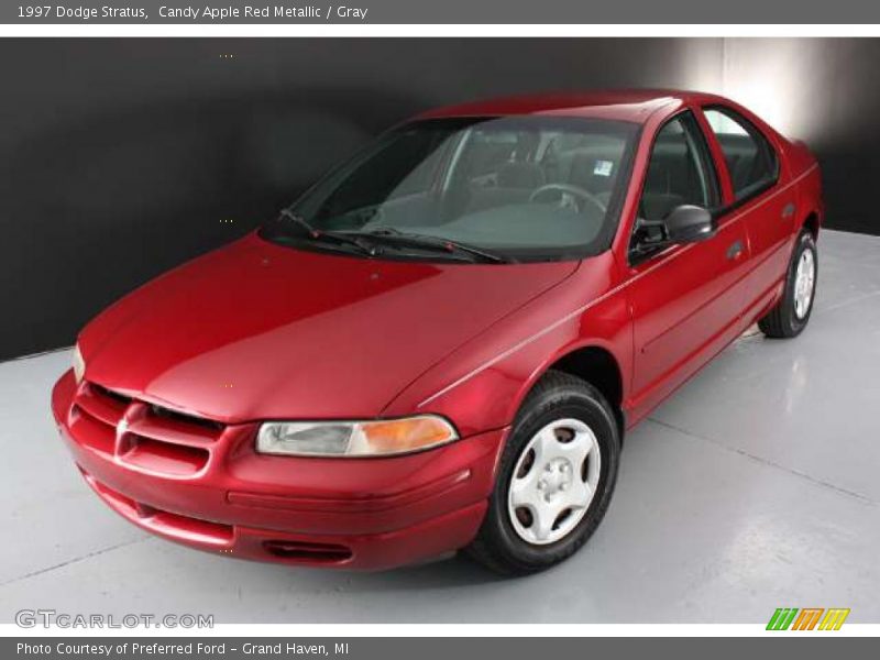 Candy Apple Red Metallic / Gray 1997 Dodge Stratus