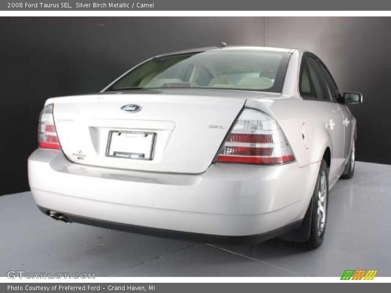 Silver Birch Metallic / Camel 2008 Ford Taurus SEL