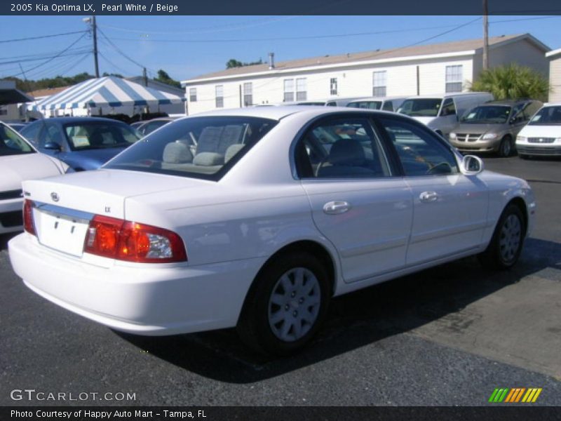 Pearl White / Beige 2005 Kia Optima LX