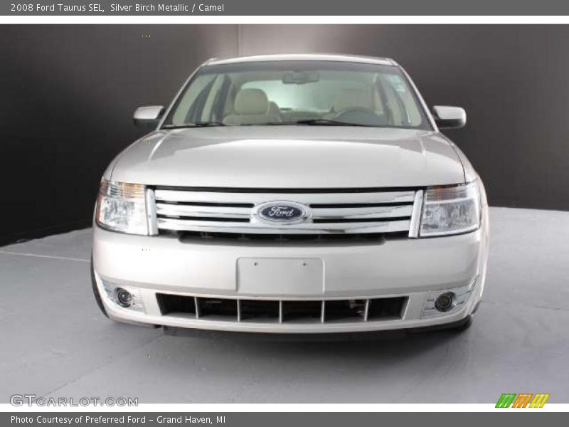 Silver Birch Metallic / Camel 2008 Ford Taurus SEL